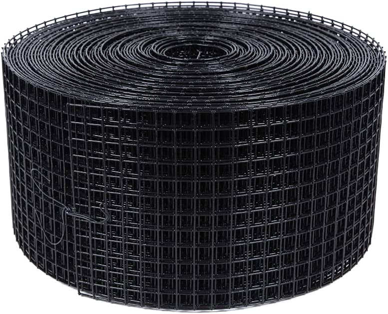 Pigeon free roof 8''x30m 1/2'' square hole Black coated welded mesh solar panel mesh