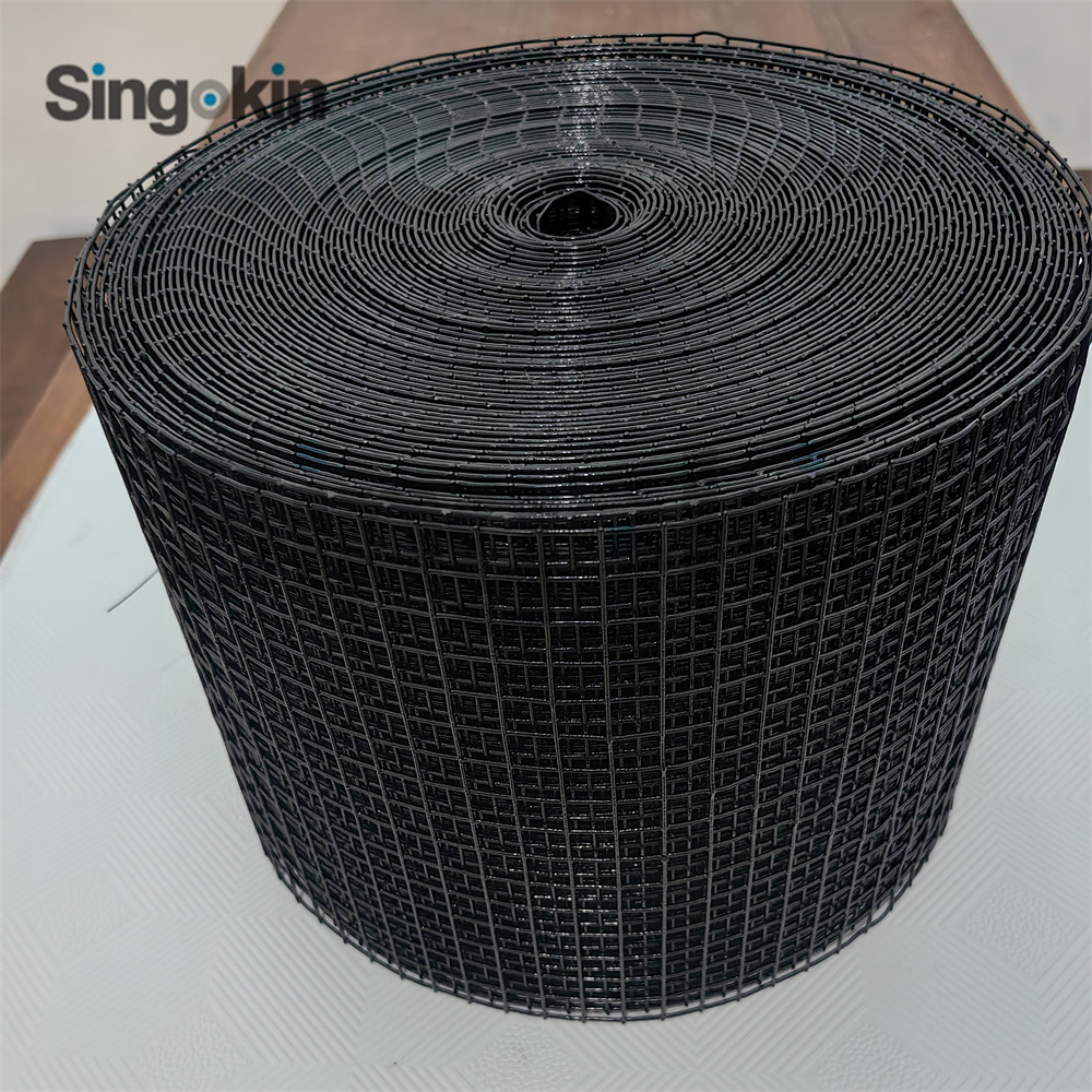 Pigeon free roof 8''x30m 1/2'' square hole Black coated welded mesh solar panel mesh