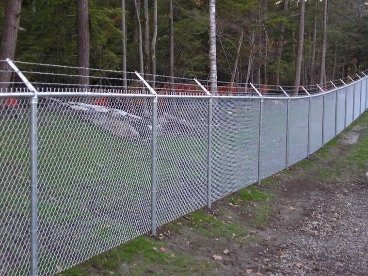 galvanized chain link fence