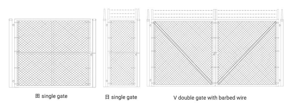 chain link fence gates