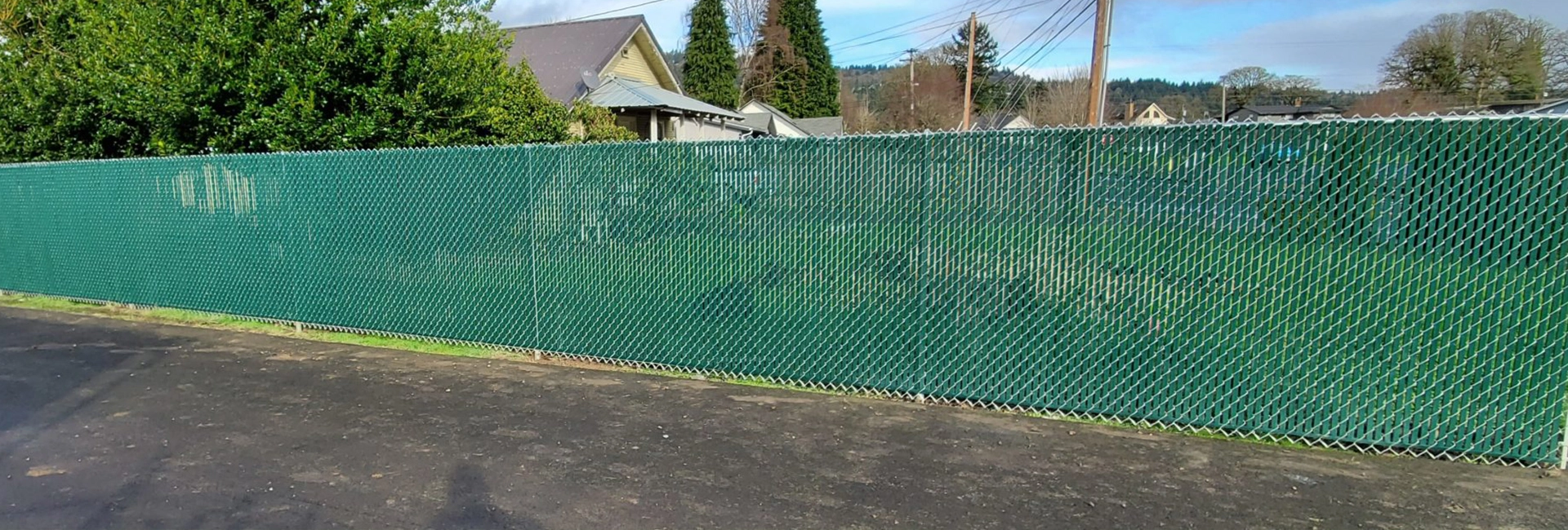 Chain Link Fence With Privacy Slats